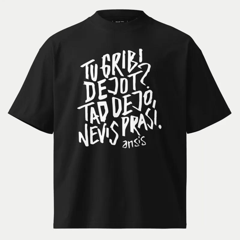 Melns ar baltu tekstu